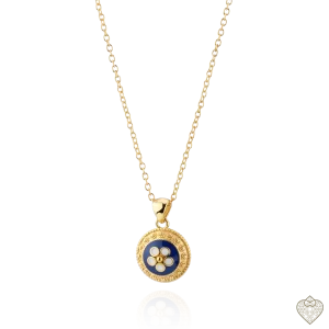 Fio em prata com pendente caramujo