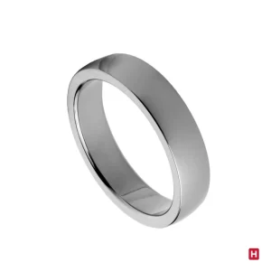 Aliança anilha em aço cirúrgico - 5mm