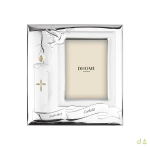 Moldura Batismo em PVD Prateado