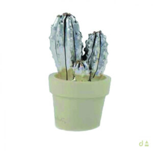 Cacto Decorativo Prateado